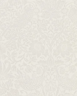 William Morris & Co. Tapet - Pure Strawberry Thief Oyster/Chalk