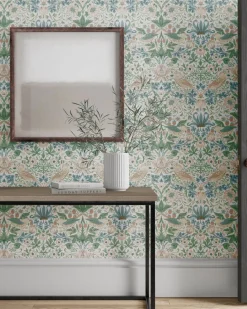 William Morris & Co. Tapet - Simply Strawberry Thief cochineal pink
