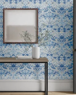 William Morris & Co. Tapet - Simply Strawberry Thief woad