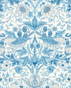 William Morris & Co. Tapet - Simply Strawberry Thief woad