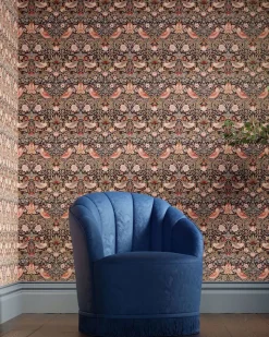 William Morris & Co. Tapet - Strawberry Thief Old fashioned