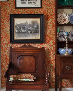 William Morris & Co. Tapet - Willow Boughs Tomato/Olive