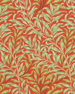 William Morris & Co. Tapet - Willow Boughs Tomato/Olive