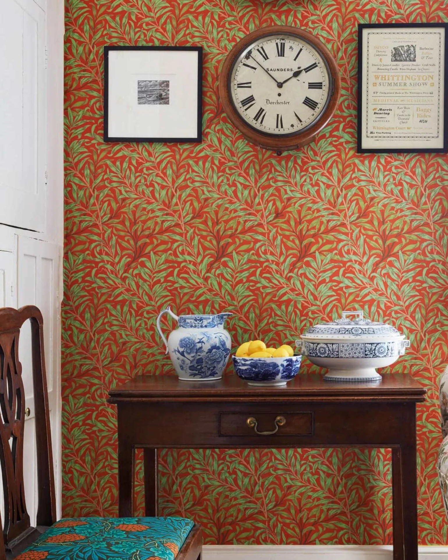 William Morris & Co. Tapet - Willow Boughs Tomato/Olive